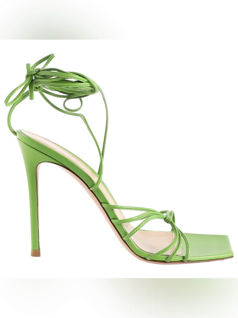 - NEW Gianvito Rossi Green Leather Sandal BT